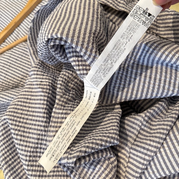 Zara Striped Sleeveless Jumpsuit w/ Button&Pockets, Adjustable Waist, Blue, Sz S - Picture 14 of 15